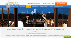 Desktop Screenshot of luxoindia.com