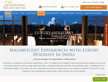 Tablet Screenshot of luxoindia.com
